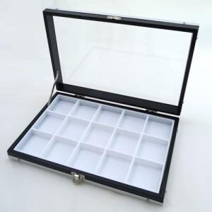 ガラスアルミケースM 50mm角ルースケース用 黒：白 No.9819