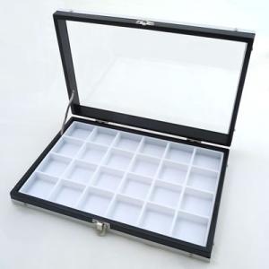 ガラスアルミケースM 40mm角ルースケース用 黒：白 No.9818