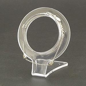 プラスチックブレススタンド ハイタイプ・50φ 透明 10個セット No.8526