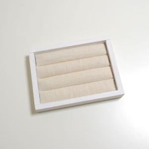 木製リングトレイ 白塗装コットン台紙S No.10099