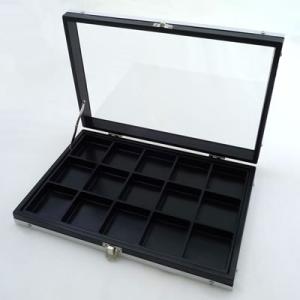 ガラスアルミケースM 50mm角ルースケース用 黒：黒 No.9819