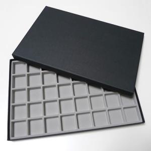 紙箱 30mm角ルースケース用 黒：グレー No.10052