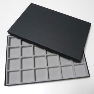 紙箱 40mm角ルースケース用 黒：グレー No.10053