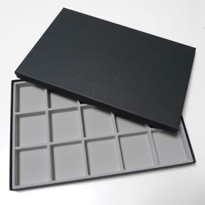 紙箱 50mm角ルースケース用 黒：グレー No.10054
