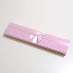 リボンボックス カバーL ネック ピンク：ピンク：白 No.1465 ×12セット