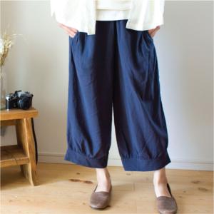 バルーンパンツ  ボトムス ナチュラル バルーンパンツ シンプル コットン 服 　秋冬　秋冬ボトムス
