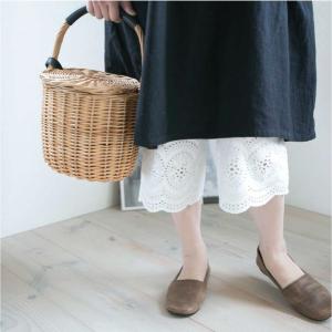 ペチパンツ  ナチュラル服 カジュアル ベーシック シンプル 30代 40代 　春夏　春夏ボトムス