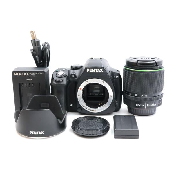 シャッター数18499枚 PENTAX K-50 18-135WR レンズキット デジタル一眼レフカ...