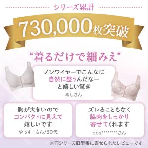胸を小さく見せるブラ ノンワイヤー ブラデリス...の詳細画像1