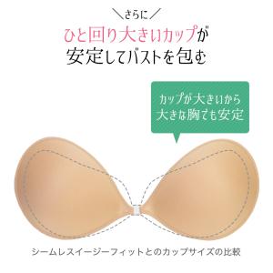 ヌーブラ 大きいサイズ 盛れる つけ方 胸を小...の詳細画像3