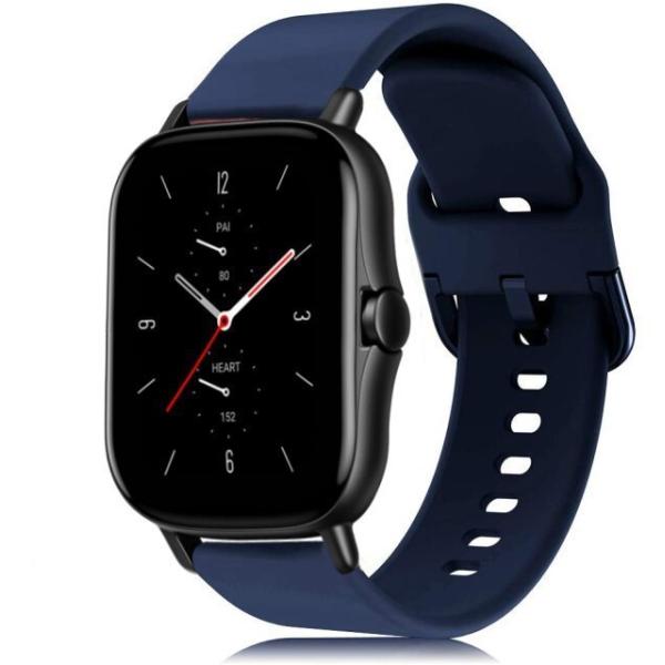 腕時計ベルト (ラグ幅 22mm)  (ミッドナイトブルー) シリコンラバー 腕時計 スラップ ベル...