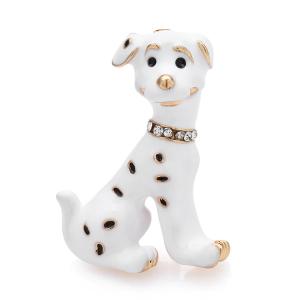 SWAROVSKI ブローチ 犬 いぬ わんちゃん テリア dog doggy