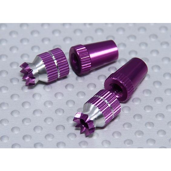 送信機プロポ ショート スティックエンド　パープル フタバ＆ワルケラ　【送料無料】