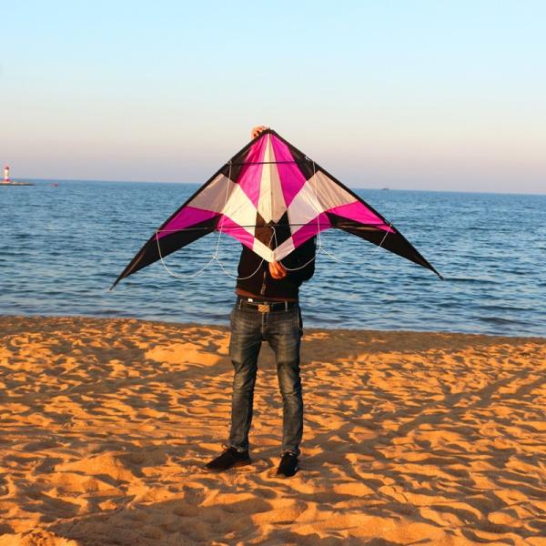 カイト 凧 凧揚げ / スタント アクロ スポーツ カイト180cm ●パープル