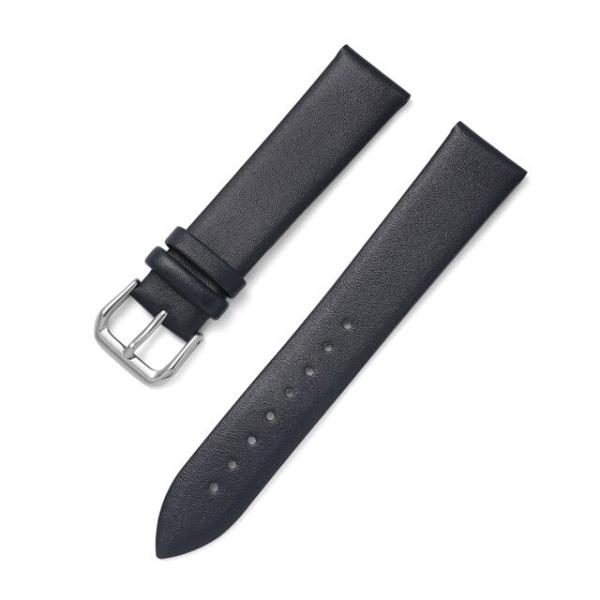 腕時計 ベルト (ラグ幅 21mm) ( ダークブルー ) ソフトレザー 腕時計 スラップ ベルト ...