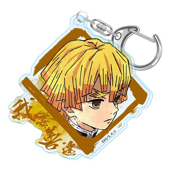 鬼滅の刃　ウェットカラーシリーズ　アクリルキーホルダー　我妻善逸　4580560317672