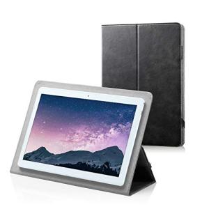 エレコム タブレットケース タブレット収納ケース 8.5~10.5インチ ケース ブックタイプ スタンダード 貼付 ソフトレザー ブラック TB-10STLBK｜nukonuko777