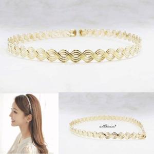 ゴールドカチューシャ C ワイヤー ヘッドアクセサリー ヘア...