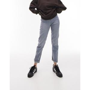 トップショップ (Topshop) レディース ジーンズ・デニム ボトムス・パンツ Comfort Stretch Mom Jeans In Bleach (ブリーチブルー)｜nul-select