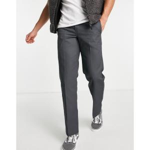 ディッキーズ (Dickies) メンズ スキニー・スリム ボトムス・パンツ 873 Work Trousers In Grey Slim Straight Fit - Grey (グレー)｜nul-select