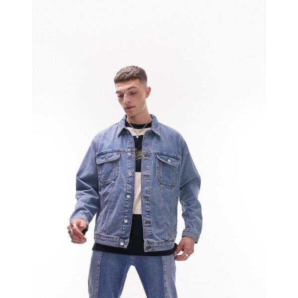 トップマン (Topman) メンズ ジャケット アウター Oversized Denim Jack...