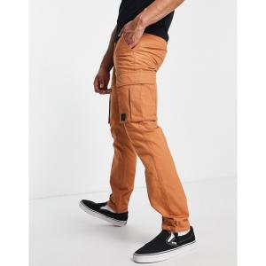 トップマン (Topman) メンズ カーゴパンツ ボトムス・パンツ Skinny Ripstop Cargo Trousers In Orange (オレンジ)｜nul-select