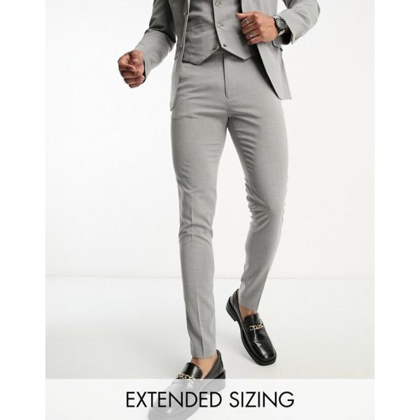 エイソス (ASOS DESIGN) メンズ スラックス ボトムス・パンツ Skinny Suit ...