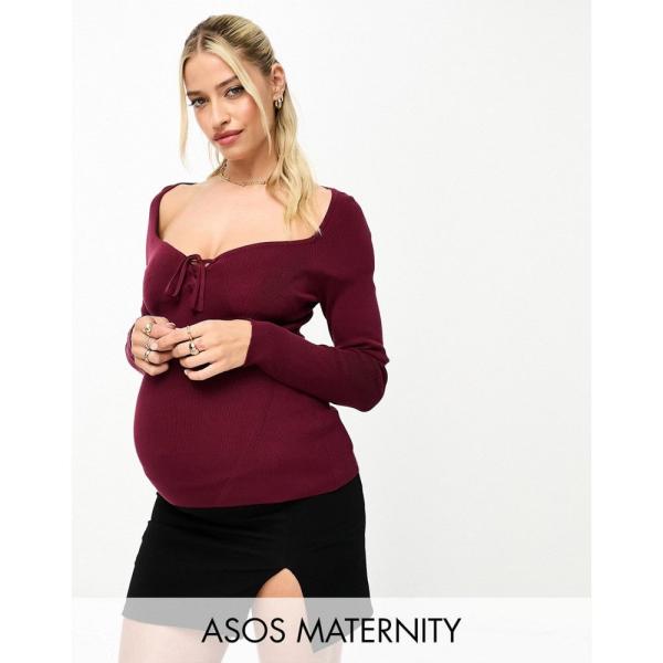 エイソス (ASOS Maternity) レディース トップス Maternity Knitted...