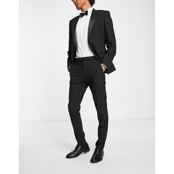 エイソス (ASOS DESIGN) メンズ スラックス ボトムス・パンツ Skinny Tuxed...