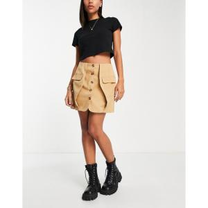 アイソウイットファースト (I Saw It First) レディース ミニスカート スカート Cargo Mini Skirt In Beige (ベージュ)｜nul-select