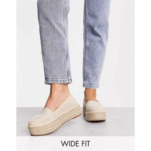 エイソス (ASOS DESIGN) レディース エスパドリーユ シューズ・靴 Wide Fit J...