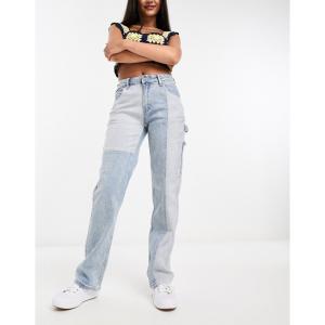 ゲス (GUESS Originals) レディース ジーンズ・デニム ボトムス・パンツ Straight Leg Patchwork Carpenter Jeans In Multi ()｜nul-select