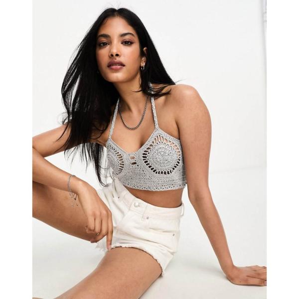 エイソス (ASOS DESIGN) レディース ブラレット インナー・下着 Crochet Bra...