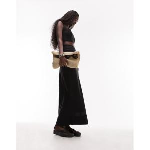 トップショップ (Topshop Tall) レディース ロング・マキシ丈スカート スカート Co-Ord Linen Maxi Skirt In Black (ブラック)｜nul-select