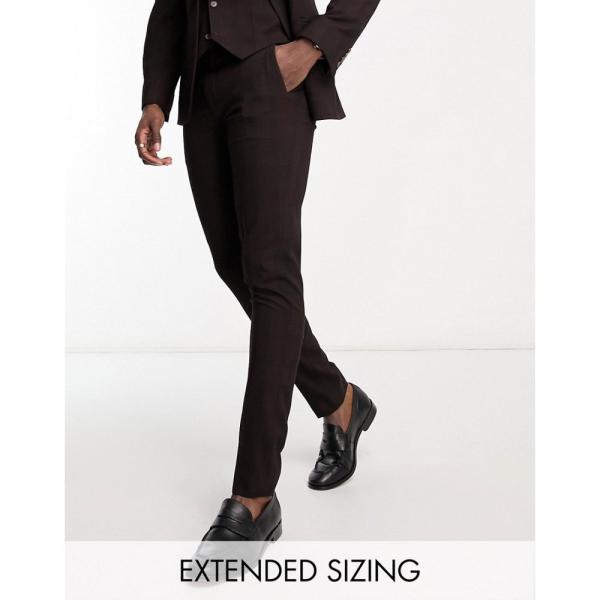 エイソス (ASOS DESIGN) メンズ スラックス ボトムス・パンツ Skinny Suit ...
