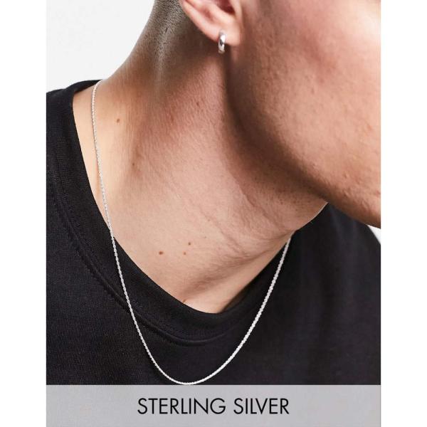 エイソス (ASOS DESIGN) メンズ ネックレス ジュエリー・アクセサリー Sterling...