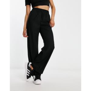 モンキ (Monki) レディース ボトムス・パンツ Drawstring Waist Trousers In Black (ブラック)｜nul-select