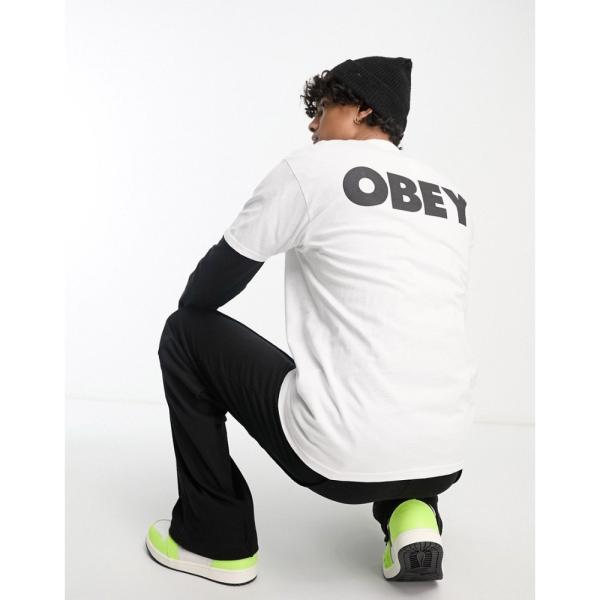 オベイ (Obey) メンズ Tシャツ トップス Bold Logo Backprint T-Shi...