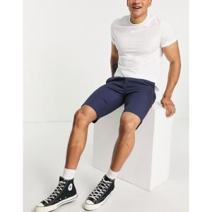 ディッキーズ (Dickies) メンズ ショートパンツ ボトムス・パンツ Silm Fit Shorts In Navy Blue (ブルー)｜nul-select