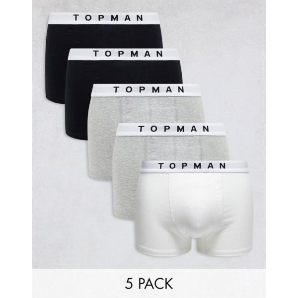 トップマン (Topman) メンズ ボクサーパンツ インナー・下着 5 Pack Trunks I...