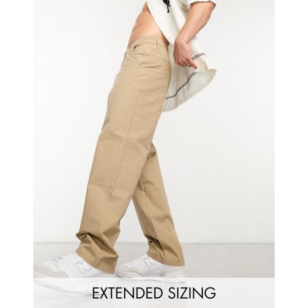 エイソス (ASOS DESIGN) メンズ チノパン ボトムス・パンツ Baggy Chinos ...