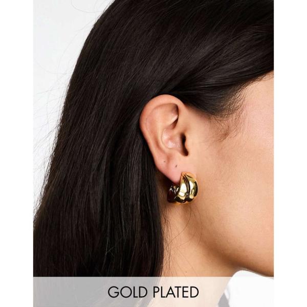 エイソス (ASOS DESIGN) レディース イヤリング・ピアス 14K Gold Plated...