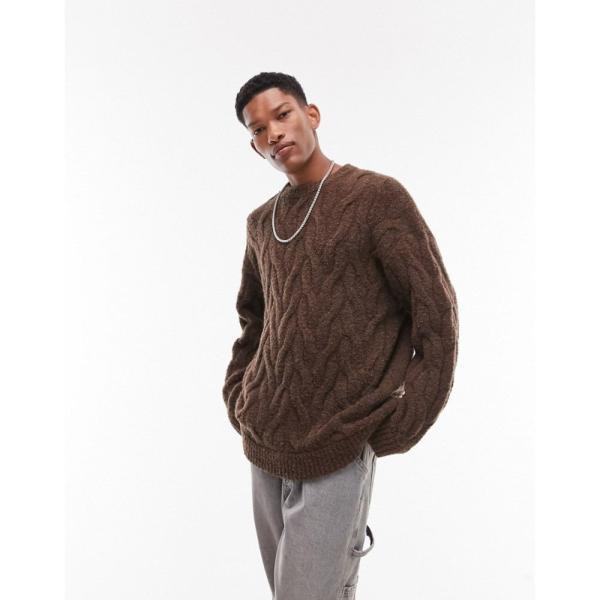 トップマン (Topman) メンズ ニット・セーター トップス Jumper With Enlar...