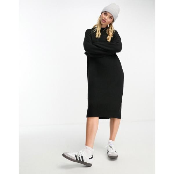 モンキ (Monki) レディース ワンピース ワンピース・ドレス Long Sleeve Knit...