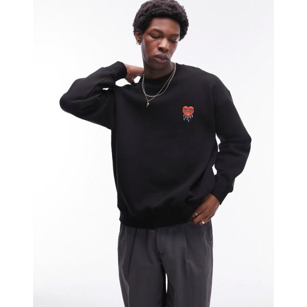 トップマン (Topman) メンズ スウェット・トレーナー トップス Oversized Fit ...