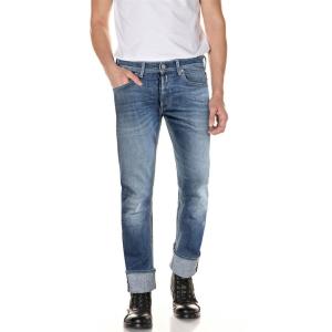 リプレイ (Replay) メンズ ジーンズ・デニム ボトムス・パンツ Grover Straigt Jeans (Medium Blue)｜nul-select