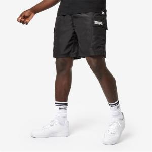 ロンズデール (Lonsdale) メンズ ショートパンツ ボトムス・パンツ Cargo Shorts (Black)｜nul-select