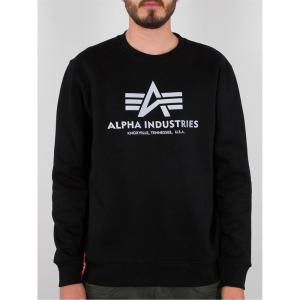 アルファ インダストリーズ (Alpha Industries) メンズ スウェット・トレーナー トップス Alpha Rflctv Sweat Sn34 (Black)｜nul-select