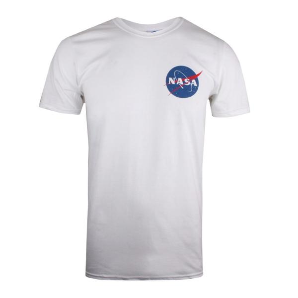 NASA メンズ Tシャツ トップス Core Logo T-Shirt (White)