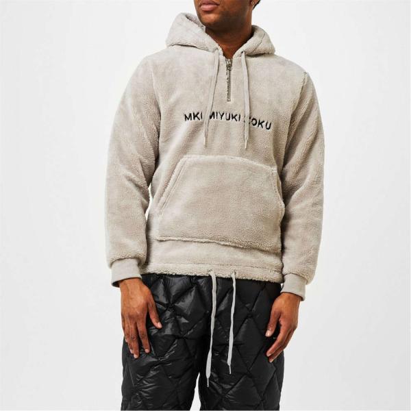 エムケーアイ (MKI) メンズ パーカー トップス Sherpa Hoodie (Grey)